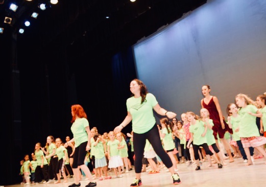 dancers of all ages get on stage